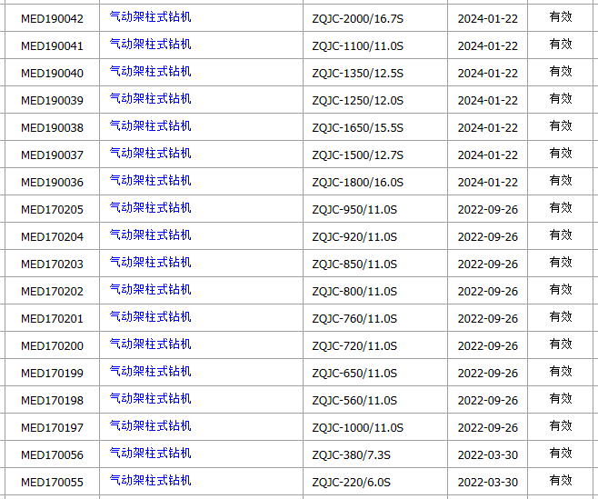 矿用风动钻机 打探放水孔的型号有哪些